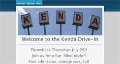 Desktop Screenshot of kendadrivein.com