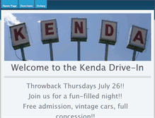 Tablet Screenshot of kendadrivein.com